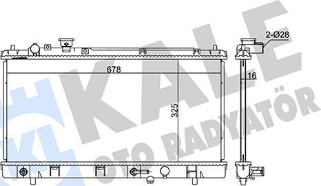 KALE OTO RADYATÖR 349280 - Radiators, Motora dzesēšanas sistēma autodraugiem.lv