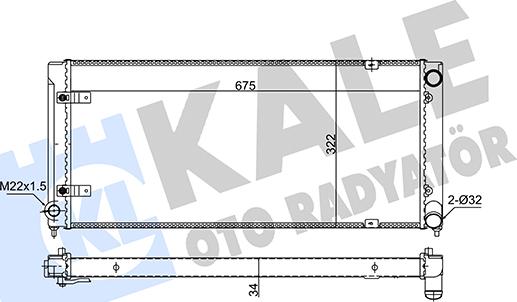 KALE OTO RADYATÖR 349230 - Radiators, Motora dzesēšanas sistēma autodraugiem.lv