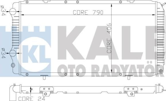 KALE OTO RADYATÖR 344340 - Radiators, Motora dzesēšanas sistēma autodraugiem.lv