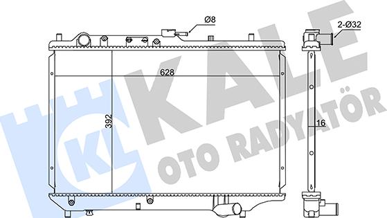 KALE OTO RADYATÖR 345965 - Radiators, Motora dzesēšanas sistēma autodraugiem.lv