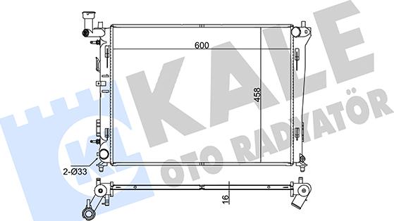 KALE OTO RADYATÖR 345930 - Radiators, Motora dzesēšanas sistēma autodraugiem.lv