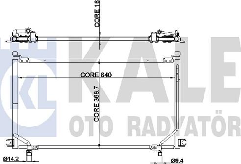 KALE OTO RADYATÖR 345545 - Kondensators, Gaisa kond. sistēma autodraugiem.lv