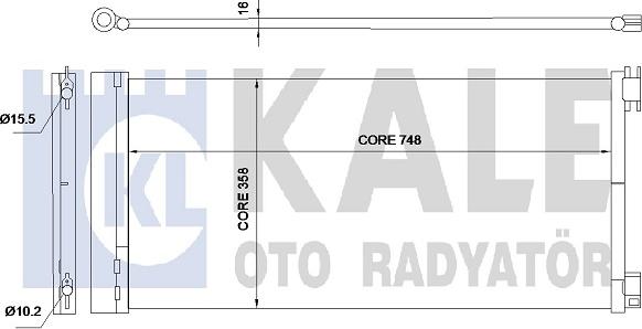 KALE OTO RADYATÖR 345575 - Kondensators, Gaisa kond. sistēma autodraugiem.lv