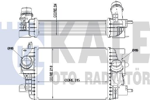 KALE OTO RADYATÖR 345060 - Starpdzesētājs autodraugiem.lv