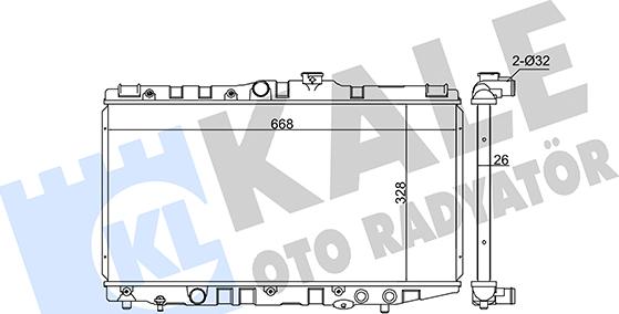 KALE OTO RADYATÖR 346045 - Radiators, Motora dzesēšanas sistēma autodraugiem.lv