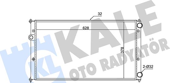 KALE OTO RADYATÖR 346055 - Radiators, Motora dzesēšanas sistēma autodraugiem.lv