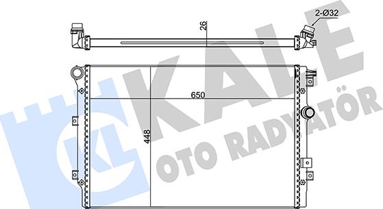 KALE OTO RADYATÖR 346060 - Radiators, Motora dzesēšanas sistēma autodraugiem.lv