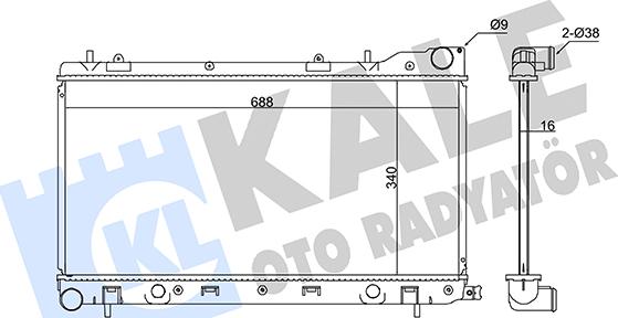 KALE OTO RADYATÖR 346030 - Radiators, Motora dzesēšanas sistēma autodraugiem.lv