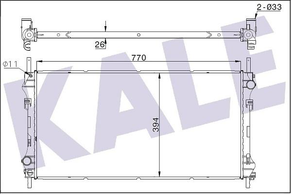 KALE OTO RADYATÖR 346115 - Radiators, Motora dzesēšanas sistēma autodraugiem.lv