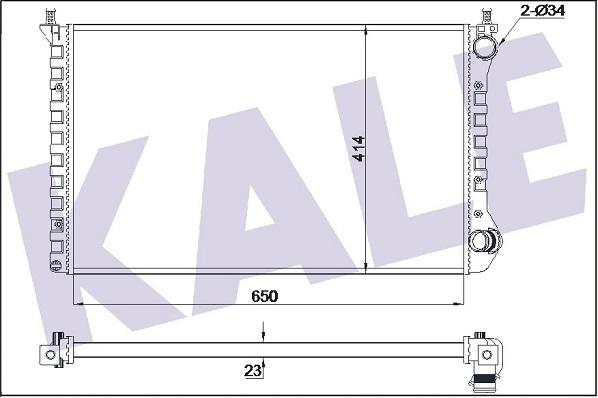 KALE OTO RADYATÖR 346110 - Radiators, Motora dzesēšanas sistēma autodraugiem.lv