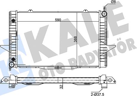 KALE OTO RADYATÖR 346225 - Radiators, Motora dzesēšanas sistēma autodraugiem.lv