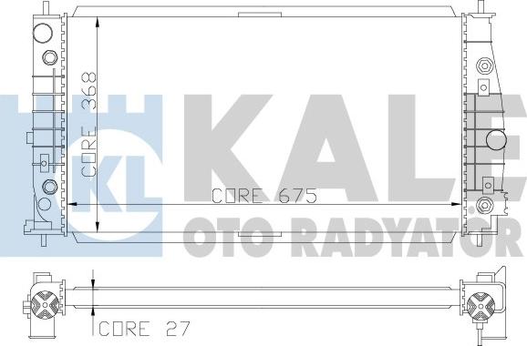 KALE OTO RADYATÖR 341935 - Radiators, Motora dzesēšanas sistēma autodraugiem.lv