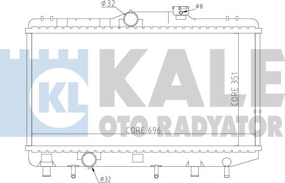 KALE OTO RADYATÖR 341925 - Radiators, Motora dzesēšanas sistēma autodraugiem.lv