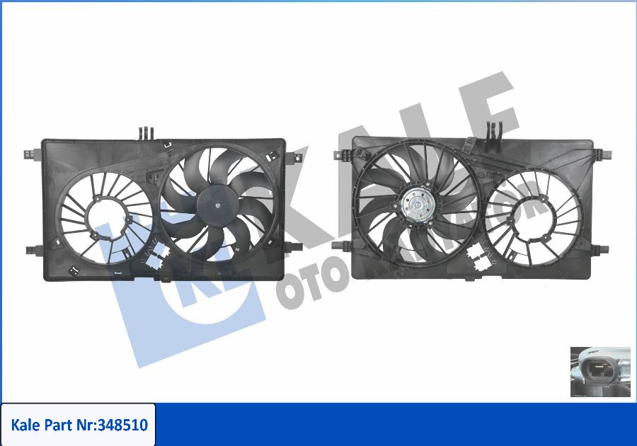 KALE OTO RADYATÖR 348510 - Ventilators, Motora dzesēšanas sistēma autodraugiem.lv