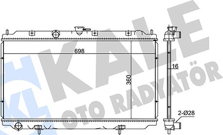 KALE OTO RADYATÖR 348640 - Radiators, Motora dzesēšanas sistēma autodraugiem.lv