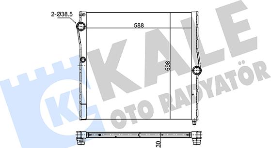 KALE OTO RADYATÖR 348655 - Radiators, Motora dzesēšanas sistēma autodraugiem.lv