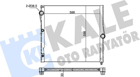 KALE OTO RADYATÖR 348660 - Radiators, Motora dzesēšanas sistēma autodraugiem.lv