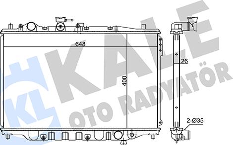 KALE OTO RADYATÖR 348630 - Radiators, Motora dzesēšanas sistēma autodraugiem.lv