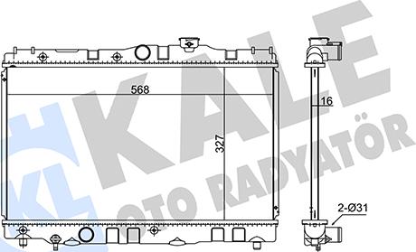 KALE OTO RADYATÖR 348140 - Radiators, Motora dzesēšanas sistēma autodraugiem.lv