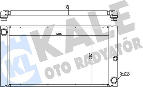 KALE OTO RADYATÖR 348885 - Radiators, Motora dzesēšanas sistēma autodraugiem.lv