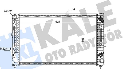 KALE OTO RADYATÖR 348310 - Radiators, Motora dzesēšanas sistēma autodraugiem.lv