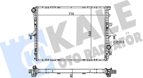 KALE OTO RADYATÖR 348320 - Radiators, Motora dzesēšanas sistēma autodraugiem.lv