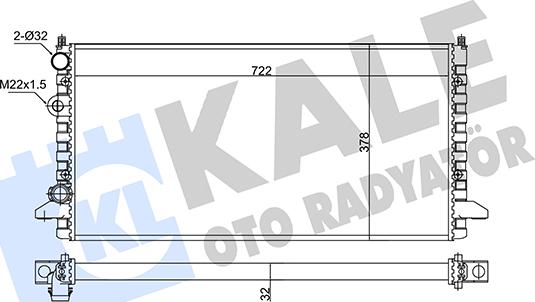 KALE OTO RADYATÖR 348295 - Radiators, Motora dzesēšanas sistēma autodraugiem.lv