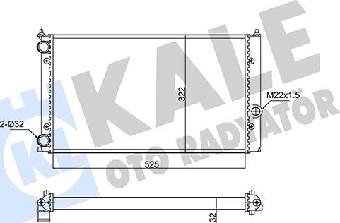 KALE OTO RADYATÖR 348245 - Radiators, Motora dzesēšanas sistēma autodraugiem.lv