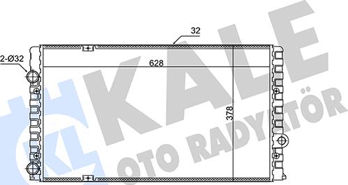 KALE OTO RADYATÖR 348250 - Radiators, Motora dzesēšanas sistēma autodraugiem.lv