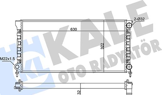 KALE OTO RADYATÖR 348285 - Radiators, Motora dzesēšanas sistēma autodraugiem.lv