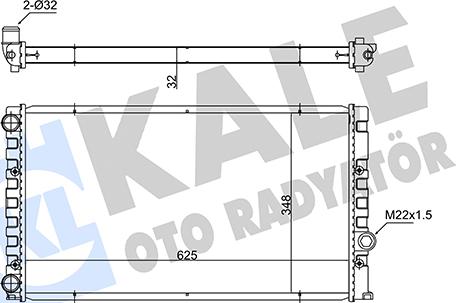 KALE OTO RADYATÖR 348235 - Radiators, Motora dzesēšanas sistēma autodraugiem.lv