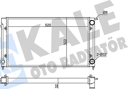 KALE OTO RADYATÖR 348220 - Radiators, Motora dzesēšanas sistēma autodraugiem.lv