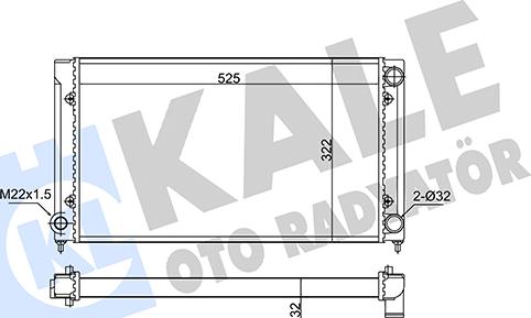 KALE OTO RADYATÖR 348275 - Radiators, Motora dzesēšanas sistēma autodraugiem.lv