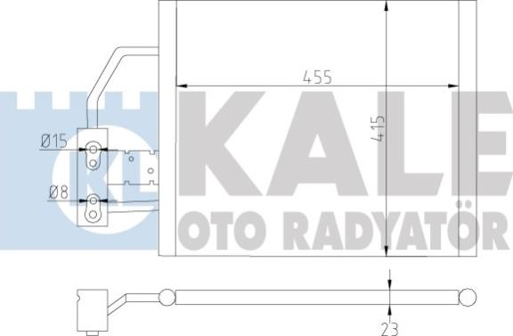 KALE OTO RADYATÖR 343055 - Kondensators, Gaisa kond. sistēma autodraugiem.lv