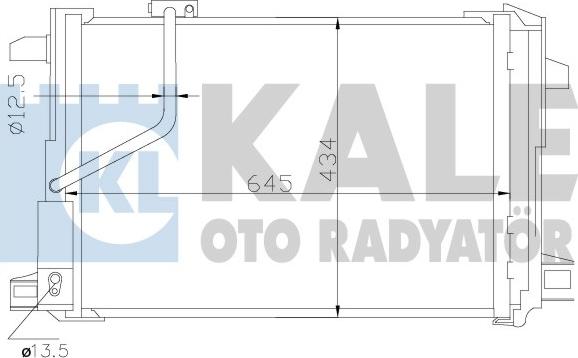 KALE OTO RADYATÖR 343030 - Kondensators, Gaisa kond. sistēma autodraugiem.lv