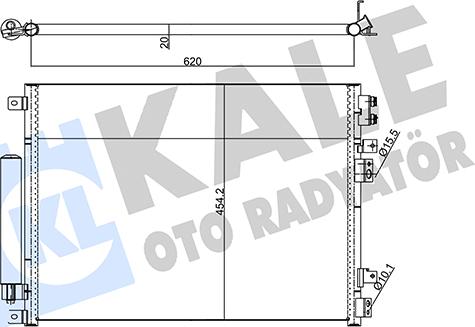 KALE OTO RADYATÖR 343140 - Kondensators, Gaisa kond. sistēma autodraugiem.lv