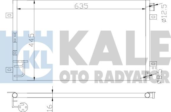 KALE OTO RADYATÖR 343115 - Kondensators, Gaisa kond. sistēma autodraugiem.lv