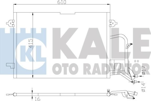 KALE OTO RADYATÖR 342935 - Kondensators, Gaisa kond. sistēma autodraugiem.lv