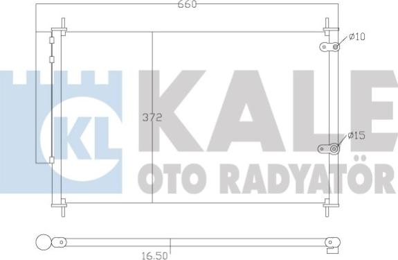 KALE OTO RADYATÖR 342595 - Kondensators, Gaisa kond. sistēma autodraugiem.lv