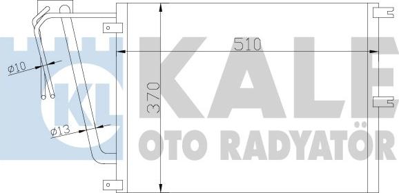 KALE OTO RADYATÖR 342565 - Kondensators, Gaisa kond. sistēma autodraugiem.lv