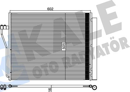 KALE OTO RADYATÖR 342505 - Kondensators, Gaisa kond. sistēma autodraugiem.lv