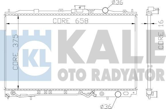 KALE OTO RADYATÖR 342040 - Radiators, Motora dzesēšanas sistēma autodraugiem.lv