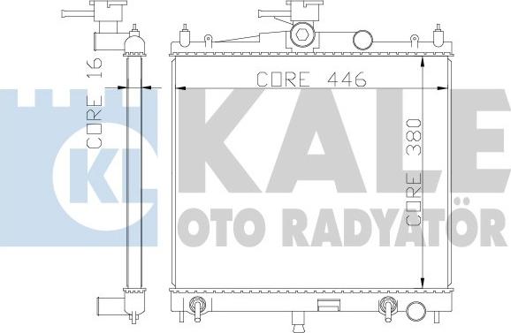 KALE OTO RADYATÖR 342050 - Radiators, Motora dzesēšanas sistēma autodraugiem.lv