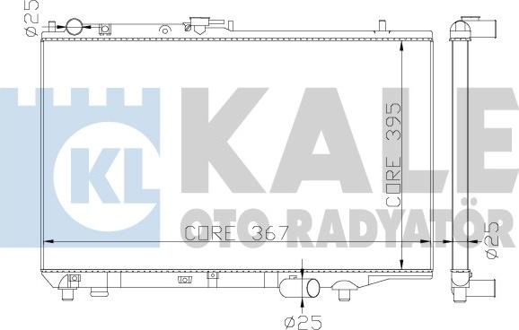 KALE OTO RADYATÖR 342010 - Radiators, Motora dzesēšanas sistēma autodraugiem.lv