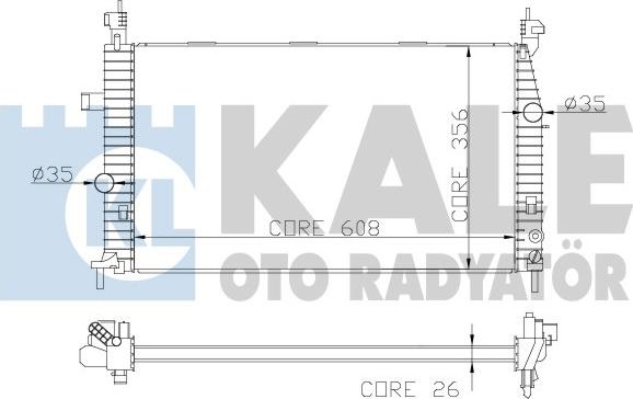 KALE OTO RADYATÖR 342070 - Radiators, Motora dzesēšanas sistēma autodraugiem.lv