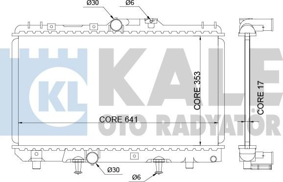 KALE OTO RADYATÖR 342150 - Radiators, Motora dzesēšanas sistēma autodraugiem.lv