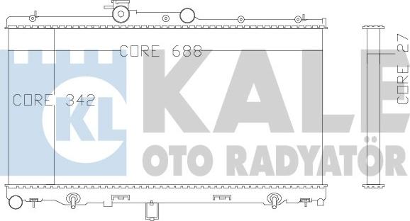 KALE OTO RADYATÖR 342110 - Radiators, Motora dzesēšanas sistēma autodraugiem.lv