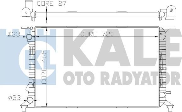 KALE OTO RADYATÖR 342340 - Radiators, Motora dzesēšanas sistēma autodraugiem.lv