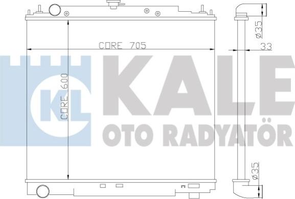 KALE OTO RADYATÖR 342315 - Radiators, Motora dzesēšanas sistēma autodraugiem.lv