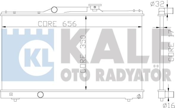 KALE OTO RADYATÖR 342325 - Radiators, Motora dzesēšanas sistēma autodraugiem.lv